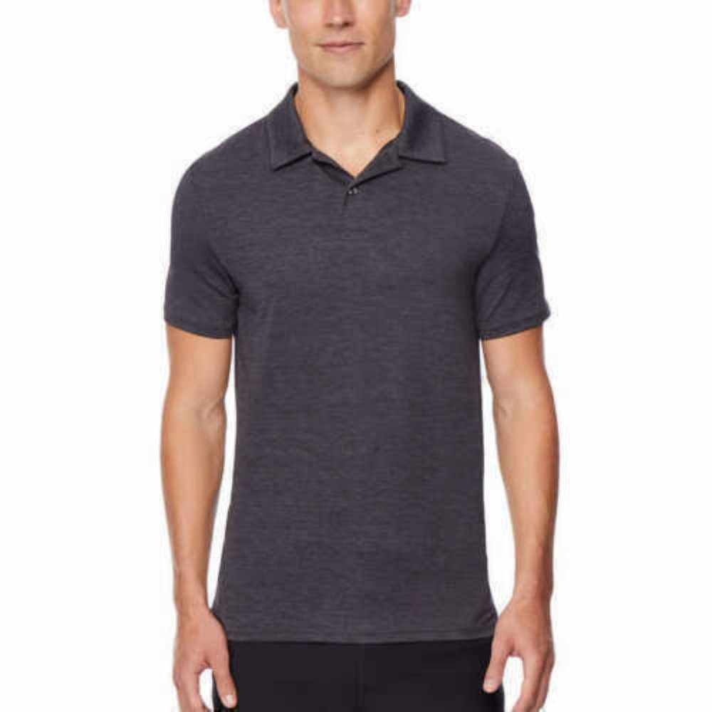 32 Degrees Cool Mens Ultra Lux Polo Heather Grey M